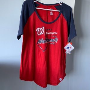 NWT Authentic Washington Nationals Baseball Tee